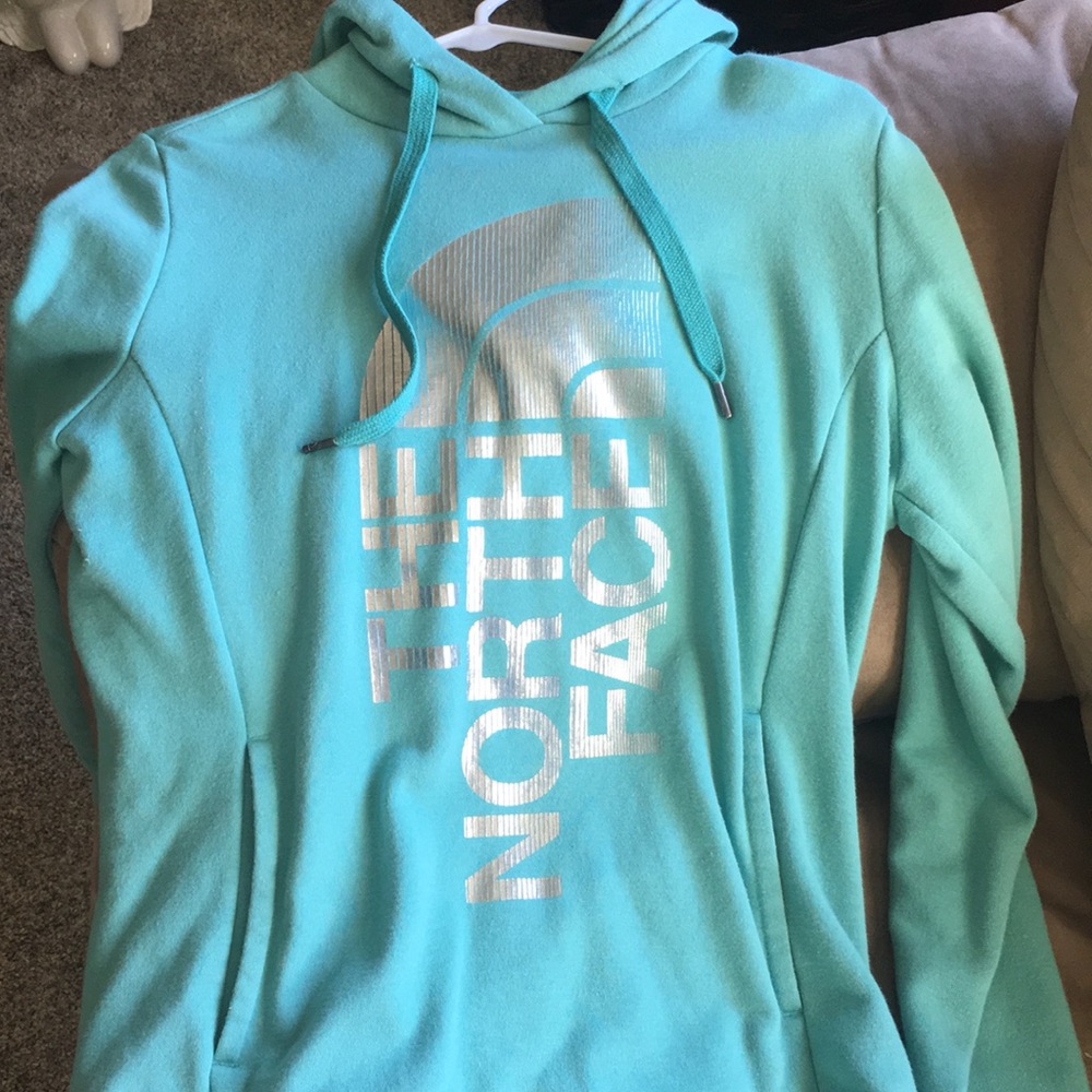 teal hoodie